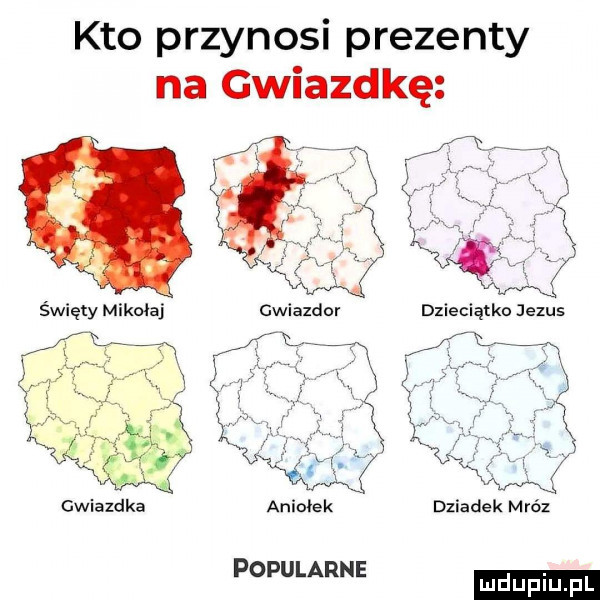 kto przynosi prezenty na gwiazdkę popularne