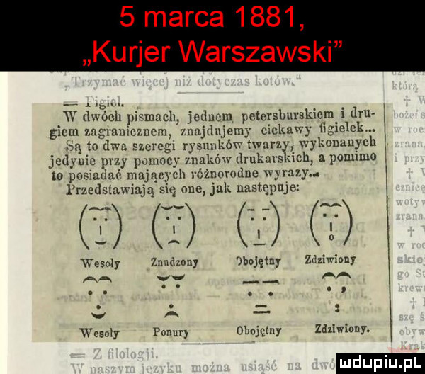 i w. w dwóch piąmncll jeanem petersburskiem i ddu gicm zagra izmem bą to lin szeregi rysiu ćw twarzy wykonanych jedynie pr to po du   wesoly aa v mm t znudzony vv a ponury jbajętny obujemy. i znajdujemy ciekawy ggldckm i i i p nuocy maków drukarskich a pomimo maj cech różnorodne xv raty. i przedstawiają się nim jak następuje   deiwiany aa. abakankami zdziwiony