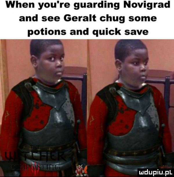wien y-u re guarding novigrad and sie geralt chug some potions and quick sade