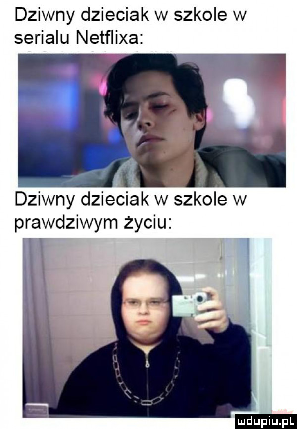 dziwny dzieciak w szkole w serialu netﬂixa ludu iu. l