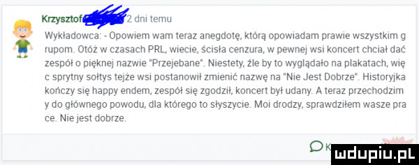 krzyżm   am tam wwauawca ronowwem wam teraz anegame mm opawwadam mama wszysmm g vupom cm w czasach prl mime saga temu w dawną ws. konce cnmmac zesum n memu nazwe anebane mastery ue by m wygwąnam n  make adm we   sprytny soltys elle wsw postanoww zrmemć nazwę na nie jesx dufne wstawka konczy się happy eads m zespm się zgnm kancer dywdany mem pvzechodzun y do gmwnego powodu ma kmreqo io sryszyue mm drodzy sprawamem wasze pra ce niejbs aubvze luduplu pl d