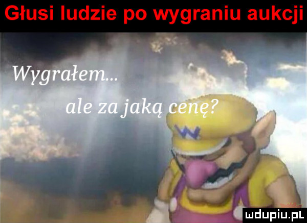 głusi ludzie po wygraniu aukcji