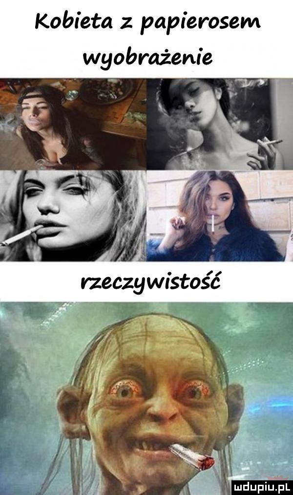 kobieta z papierosem wyobrażenie