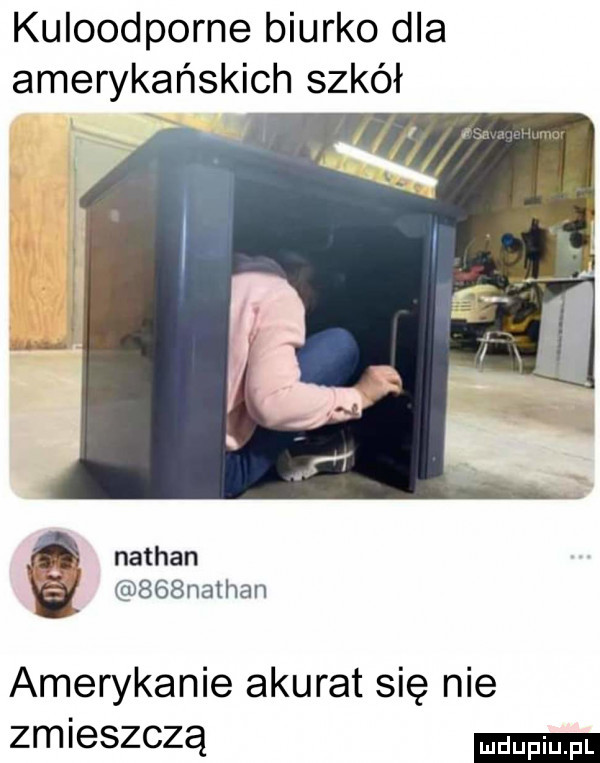 kuloodporne biurko dla amerykańskich szkół. nathan    nathan amerykanie akurat się nie zmieszczą