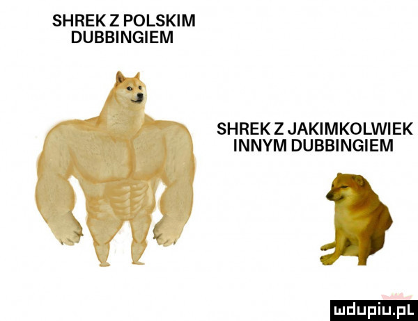 shrek z polskim dubbingiem shrek z jakimkolwiek innym dubbingiem ludu iu. l