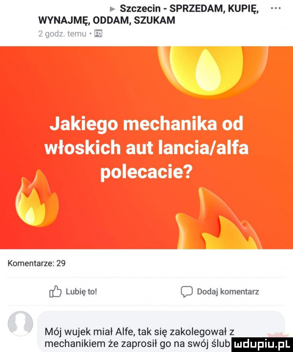 szczecin sprzedam kupię wynajmę oddam szukam komentarze    lubię w dodaj komentarz mój wujek miał alfe tak się zakolegowal z mechanikiem że zaprosił go na swój ślub