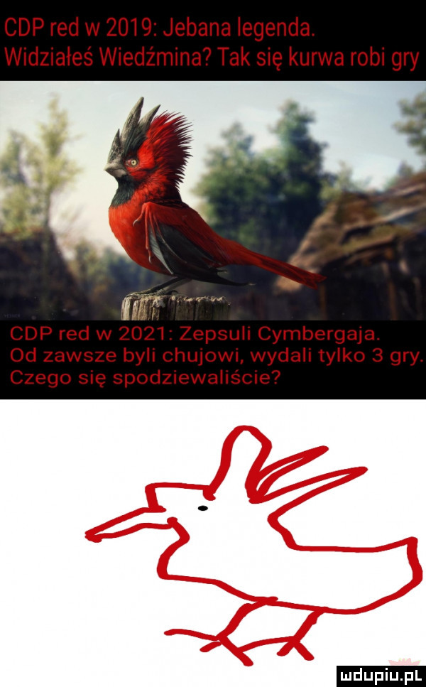 cap red w      jebana legenda. widzqales wiedz mma tak się kurwa robi gry i cap red w   i zepauh cymbergaja od zawsze byli chujowi wydall tylko   gry czego sic sdodzibwoiiscib  ludu iu. l