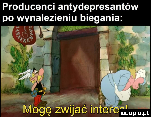producenci antydepresantów po wynalezieniu biegania w z