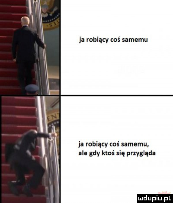 ja robiący coś samemu ia robiący coś samemu ale gdy ktoś się przygląda