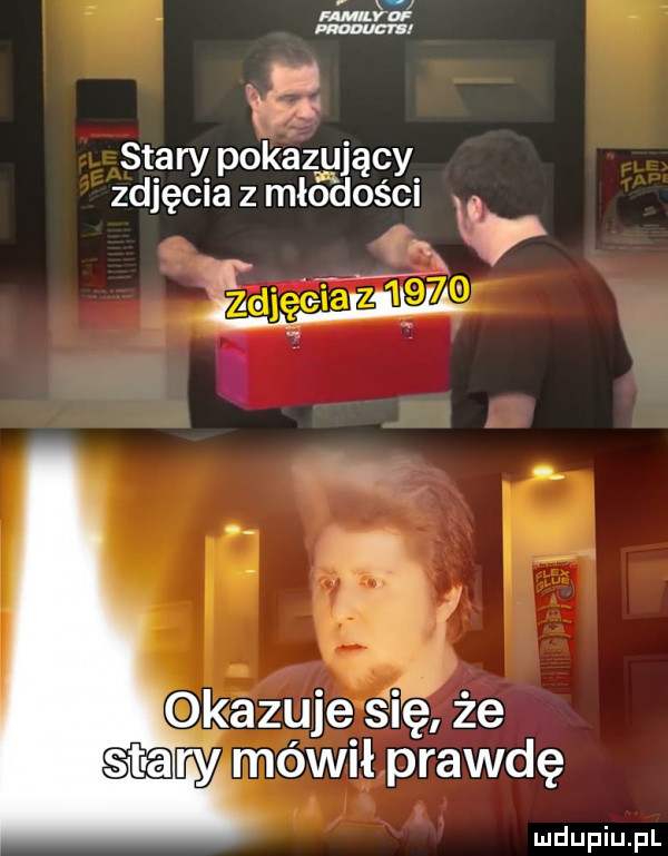 stary pokazujący zdjęcia z młodości sary mówił prawdę