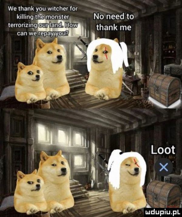 we thank y-u witcher łor klltlngnhe monstef nb nerd to ierroriz   whﬂlﬂw thank me cen vive relay yow