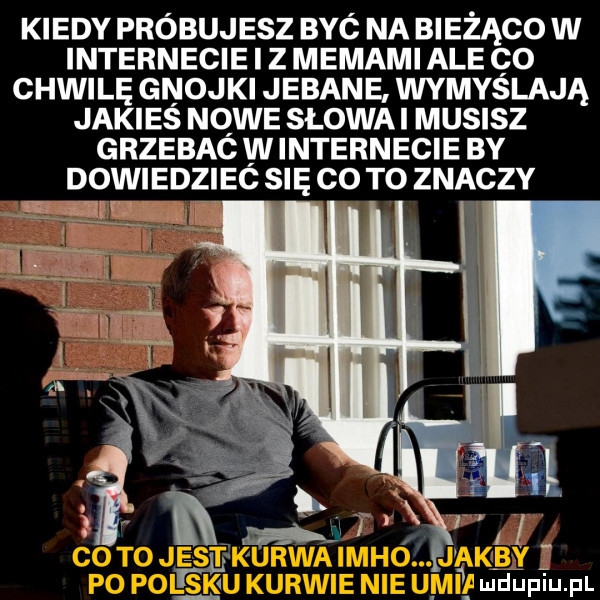 kiedy probujesz byc na bieżąco w internecie i z memami ale co chwilę gnojki jebane wymyślają jakieś nowe słowni musisz grzebac w internecie by dowiedziec się co to znaczy