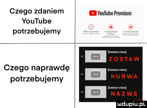 czego zdaniem nvoutube premium youtube potrzebujemy we a hmm a mm czego naprawdę e dam potrzebujemy e mime   mac