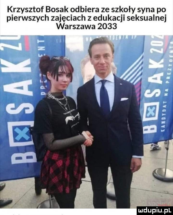 krzysztof bosak odbiera ze szkoły syna po pierwszych zajęciach z edukacji seksualnej warszawa