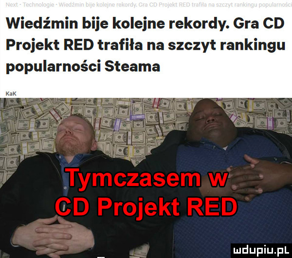 wiedźmin bije kolejne rekordy. gra cd projekt red trafiła na szczyt rankingu popularności steama