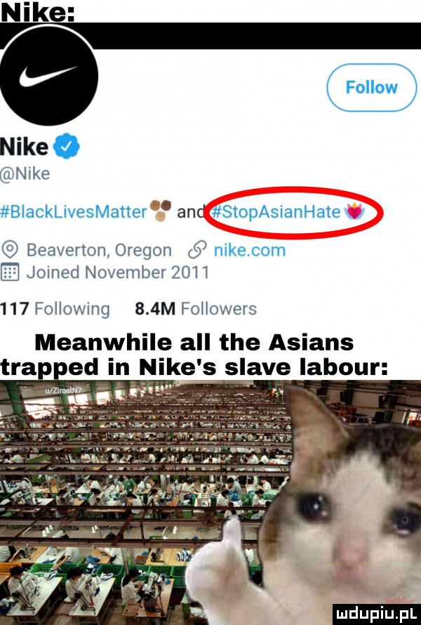 nike biacklivesmatter and stopasianhaie beaverton oregon nike com jomed nowember          followmg    m followers meanwhile all tee alians tra ed in nike s soave labour