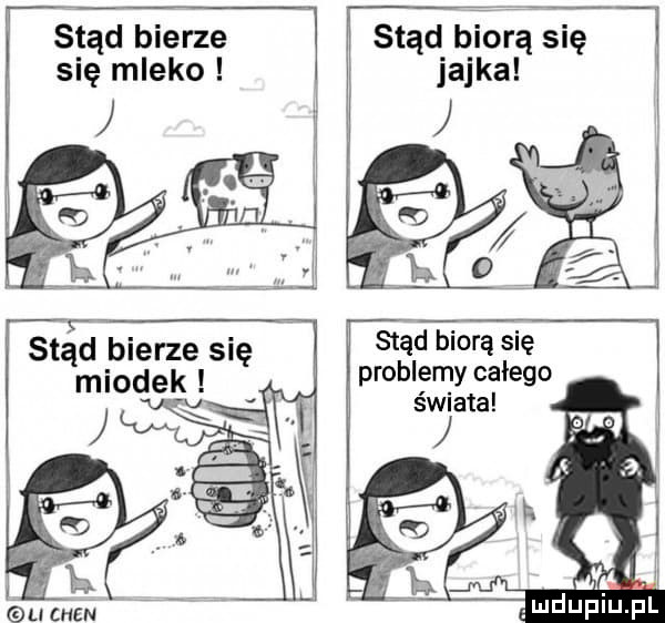 stąd bierze się mleko stąd biorą się jajka stad bierze się miodek i gu cum stąd biorą się problemy całego świata śr