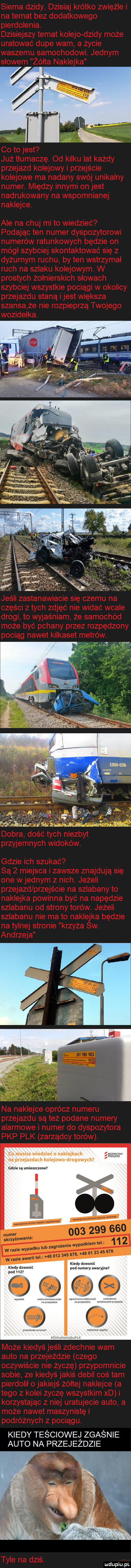 co musisz wiedzieć o naklejkach eezmstzm na przejazdach kolejowa drogowych drzew gdzie są umiesxzone kiedy dzwonić kiedy dzwnmć pod numery awaryjne pod      u um rrruszkuda na mmm wyłamana manka numeru kapek kiedy teściowej zgaśnie auto na przejezdzie
