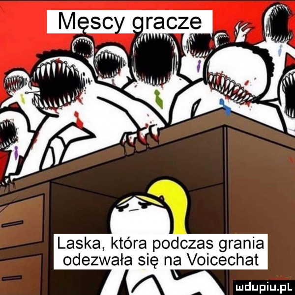 laska która podczas grania odezwała się na voicechat
