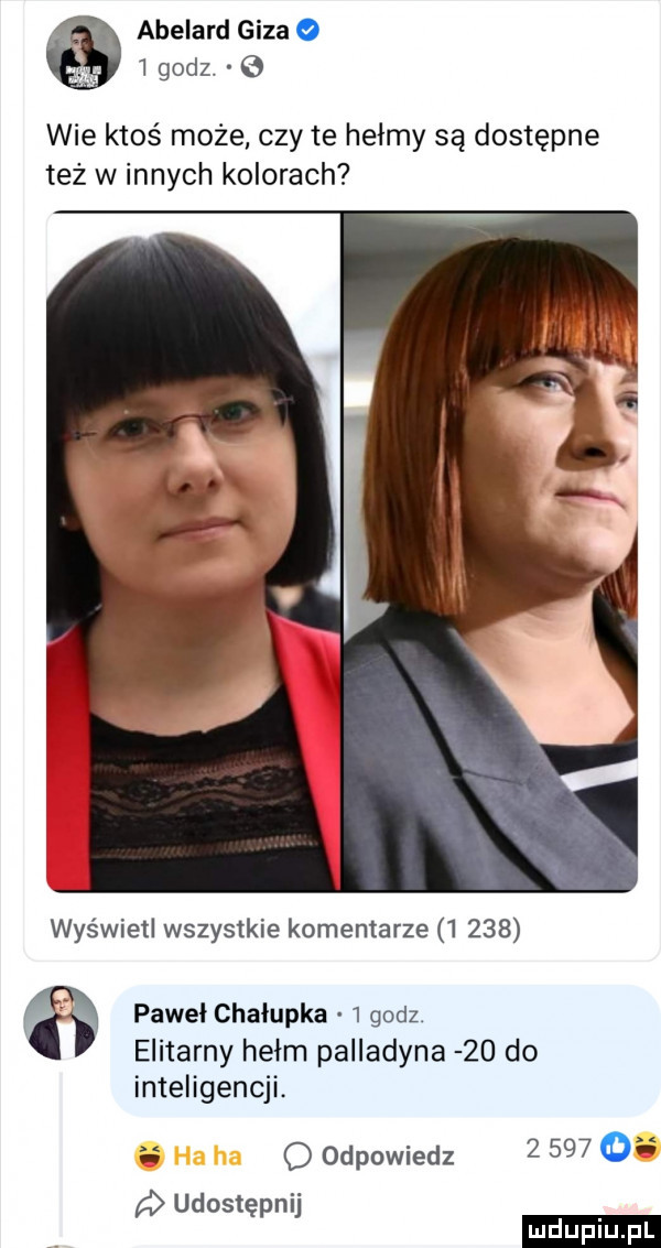 abelard giza o v   godz. wie ktoś może czy te hełmy są dostępne też winnych kolorach wyświetl wszystkie komentarze       pawel chałupka   godz. elitarny hełm palladyna    do inteligencji. o odpowiedz       o udostępnij