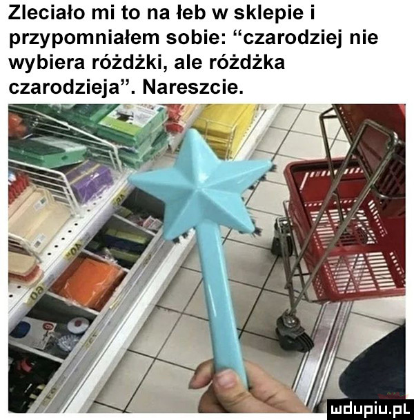 zlecialo mi to na łeb w sklepie i przypomniałem sobie czarodziej nie wybiera różdżki ale różdżka czarodzieja. nareszcie