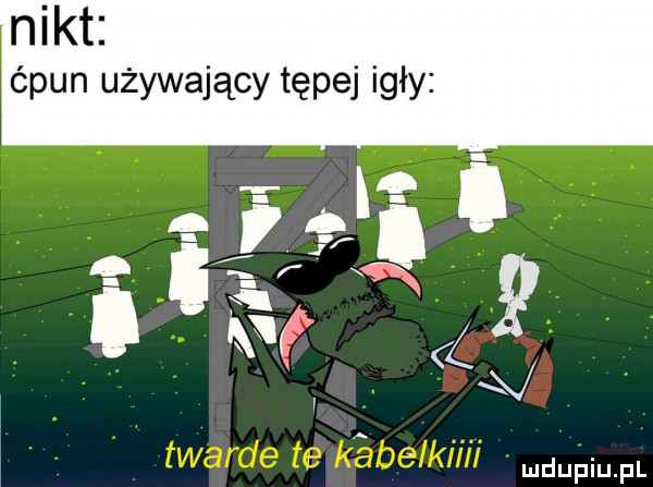 nikt ćpun używający tępej igły