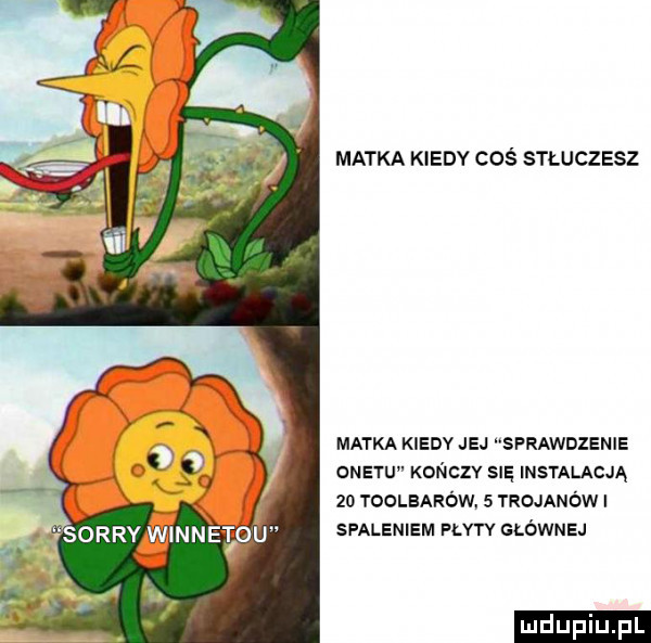 matka kiedy coś stłuczesz matka kiedy jej sprawdzenie onetu konczy się instalacją zo toolbarów   trojanów spaleniem plyty głównej