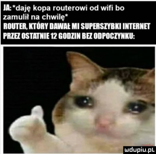 ll daję kopa routerowi od wiﬁ bo zamulił na chwilę m iii ii sm imbir pam isiii iii    i lill ie mm