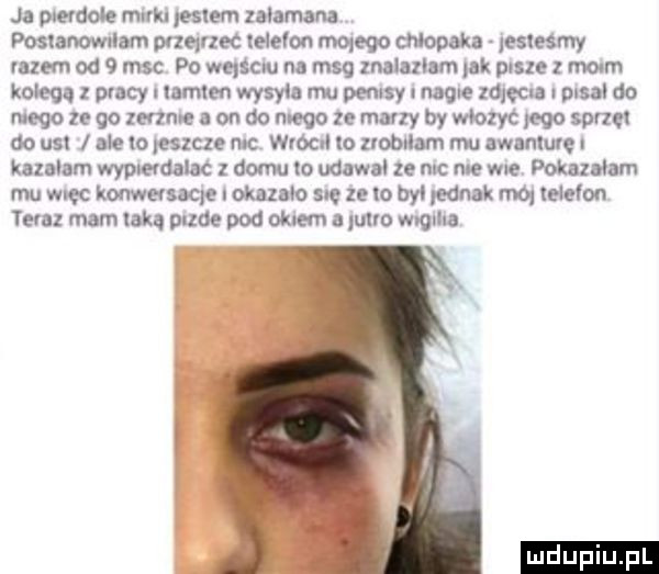 ja pierdole manu poster zalamana postanawiam marzec melon mqeqo chlopbka eslesrny mam od   m-c po wqścm na mag milan sm pak pisze z miom kowa pracy i tamten wysyła mu penisy l nagle m-c a i pisal do mego ze go mme a on do mego ze many by włozyc eco spac do us ale lo paszcze mc wrócul lo zrobilam mu awanturę i kazałam wypmdalac z domu lo udana że mc me wie point  am mu m-c konwełsaqe i okazało snę ze lo był pernak mo melon teva mam taką pizde pod  mm a puco mama