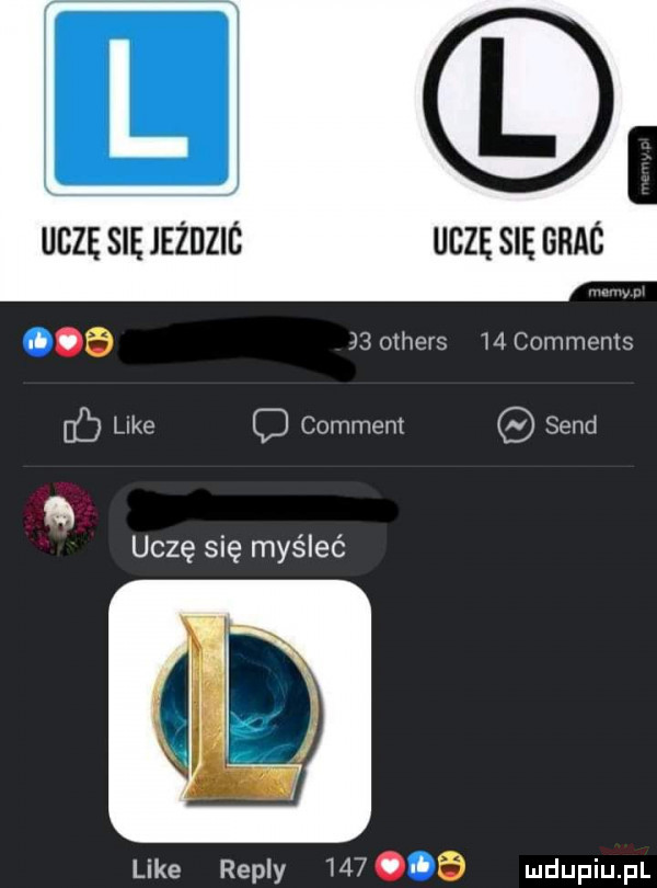 uczę się jeżdzic uczę się brac i     others    comments ó like d comment sand uczę się myśleć like repry