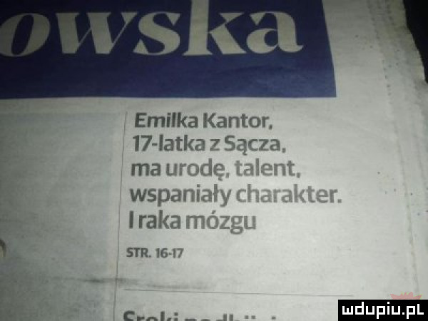 emilka kantor l  latka   socza ma ur ich a wspan imaka m sar    m a