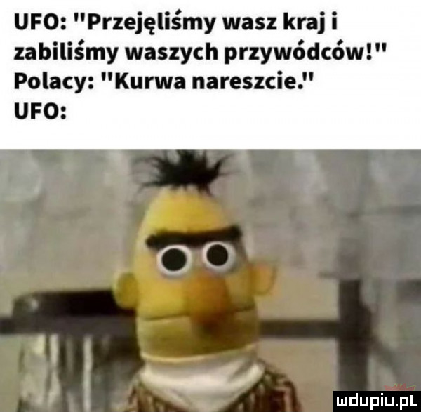 ufo przejęlis my wasz kraj i zabiliśmy waszych przywódców polacy kurwa nareszcie ufo