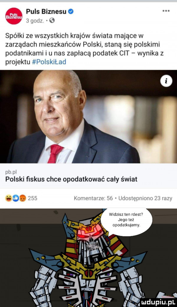 puls biznesu o n a spójki ze wszystkich krajów świata mające w zarządach mieszkańców polski staną się polskimi podatnikami i u nas zapłacą podatek cit wynika z projektu polskilad w polski ﬁskus chce opodatkować caly świat son h k v mm wow ui l i   widzisz ian raesiv jego lez apodalkqemy