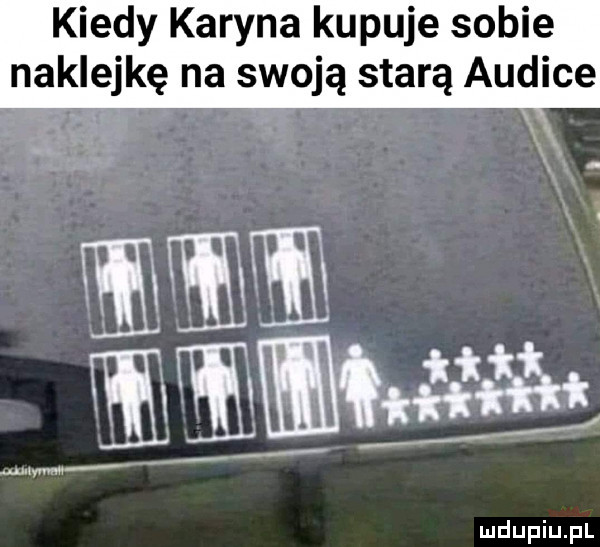 kiedy karyna kupuje sobie naklejkę na swoją starą audice w eﬂiﬂhﬁt wm i ildupiu p