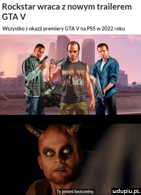 rockstar wraca z nowym trailerem gta v wszystko z okazji premiów gta v na pss w      roku ty lesles bezczelny