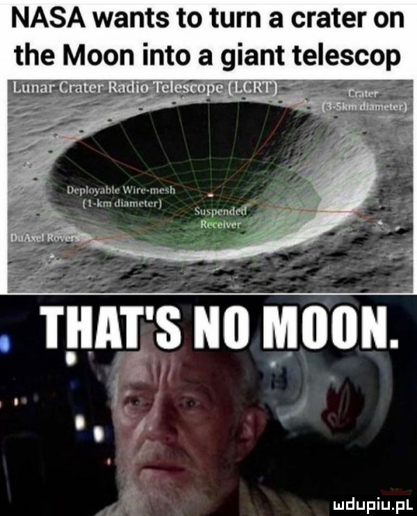 nasa watts to tarn a crater on tee moon iato a géant teleshop