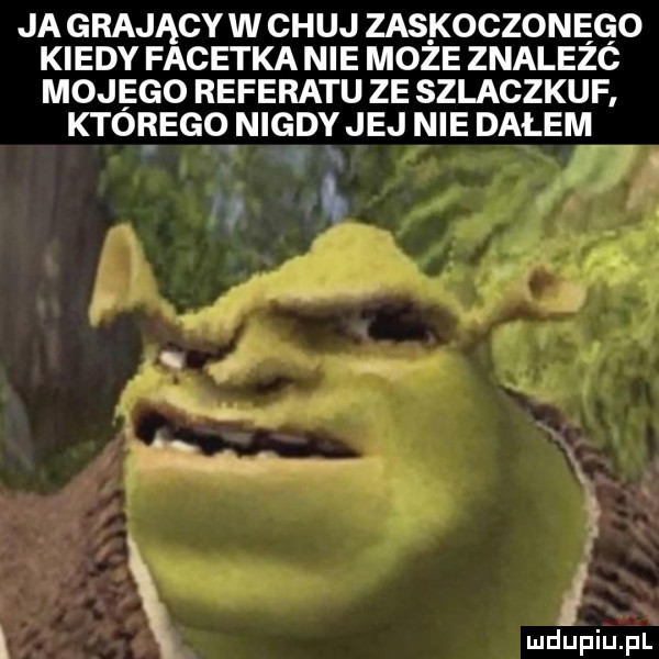 ja grający w chuj zaskoczonęqo kiedy facetka nie moze znalezc mojego referatu ze szlaczkuf ktorego nigdy jej nie dalem l x mdlipiupl