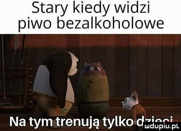 stary kiedy widzi piwo bezalkoholowe a.   na tym trenują tylko d ifpfgm