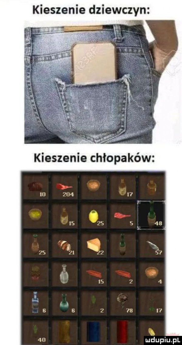 kieszenie dziewczyn