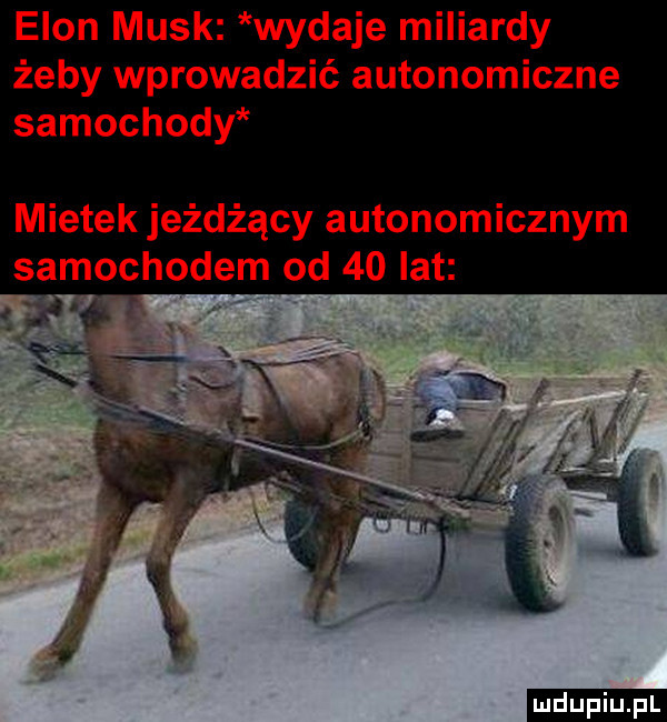 egon munk wydaje miliardy żeby wprowadzić autonomiczne samochody mietek jeżdżący autonomicznym samochodem od    lat ludu iu. l