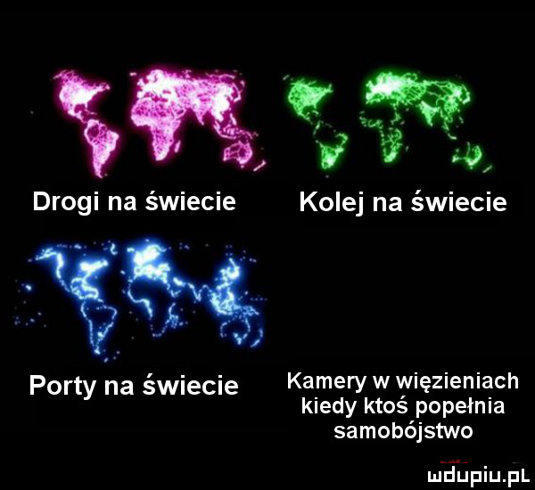w        drogi na świecie kolej na świecie porty na świecie kamery w więzieniach kiedy ktos popełnia samobójstwo mhiniupl