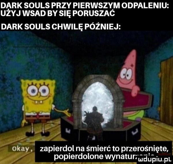 dirk souls przy pierwszym odpaleniu użyj wsad by się poruszac dirk souls chwilę później l a popierdolone wynaturrﬁam iu fal
