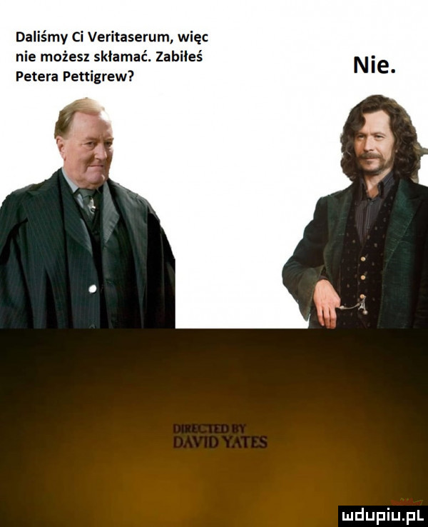 daliśmy ci veritaserum nie możesz skłamać. zabiłeś petera penigrew