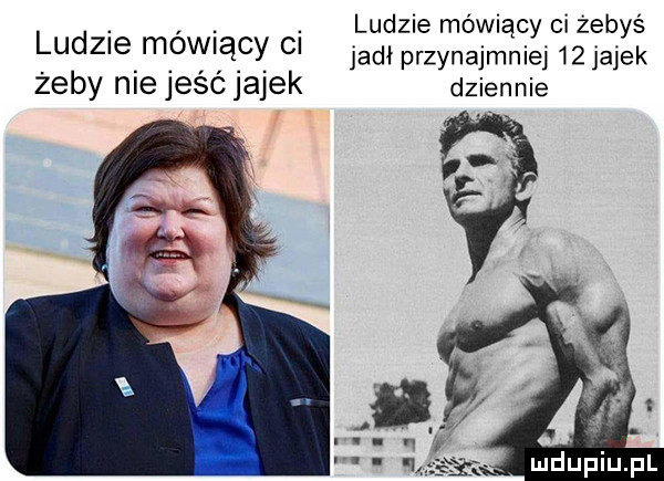 ludzie mówiący ci żebyś ludzie mówiący c jadł przynajmniej   jajek żeby nie jeść jajek dziennie