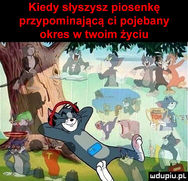 kiedy słyszysz piosenkę przypominającą ci pojebany okras w twoim życiu ludupiu. pl