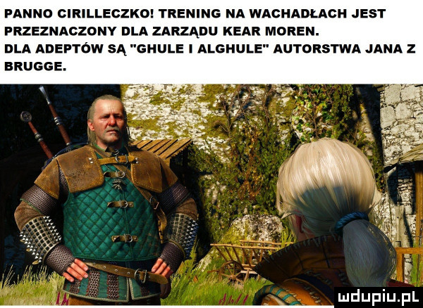 faeno cirilleczko trening na wachadłach jest przeznaczony dla zarządu kbar moren. dla adeptów są ghule i alghule autorstwa jana z brugge