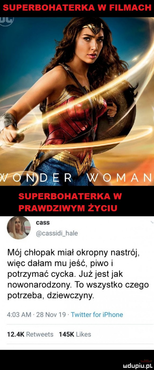 mój chłopak miał okropny nastrój więc dałam mu jeść piwo i potrzymać cycka. już jest jak nowonarodzony. to wszystko czego potrzeba dziewczyny. o hu.   abs    k lw c