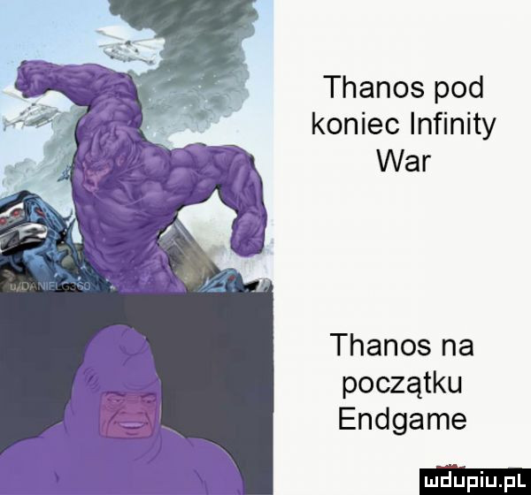 thanos pod koniec infinity war thanos na początku endgame