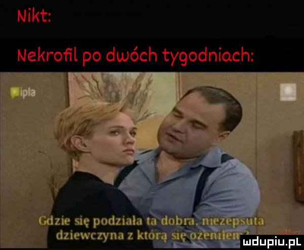 nikt nekroﬁl po dwóch tygodniach