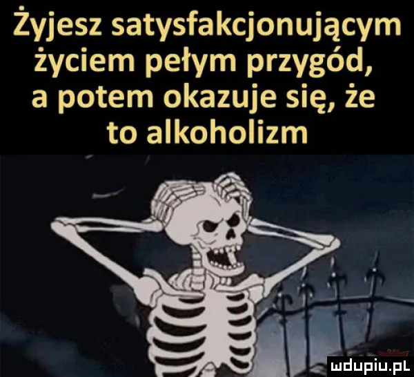 żyjesz satysfakcjonującym życiem pełym przygód a potem okazuje się że to alkoholizm